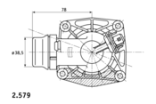 BMW Thermostat Assembly 105 deg. - Mahle Behr 11531436852