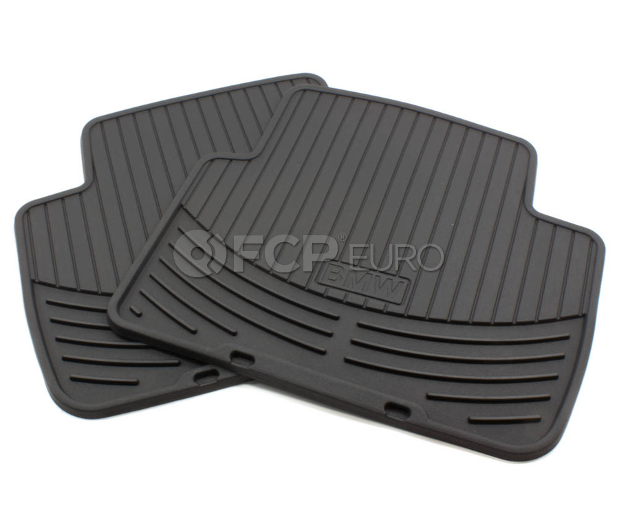 Bmw Rubber Floor Mats Black Genuine Bmw 82550136373 Fcp Euro