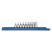 9 Pc. 1/4" Drive Stubby Hex Bit Metric Driver Socket Set - Gearwrench 81160