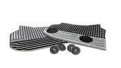 BMW Black All-Weather Floor Mat Set Rear (F10) - Genuine BMW 51472153889